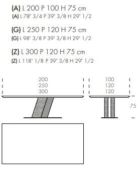 Обеденный стол Tonin Casa Zang 8012FS_wood