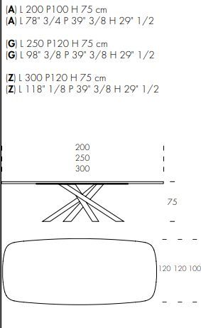 Керамический стол Tonin Casa Style 8109FS_ceramic