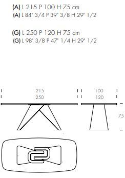 Обеденный стол Tonin Casa Maitre 8018FS_wood