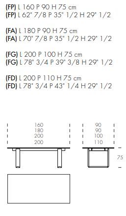 Керамический стол Tonin Casa Cube 8025_ceramic