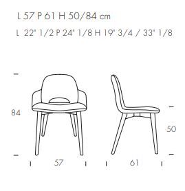 Обеденный стул Tonin Casa Beetle Wood 7297_wood