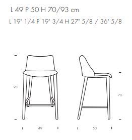 Барный стул Tonin Casa Agata 7292_wood