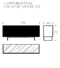 Современный буфет Tonin Casa Barcode 8661, 8662