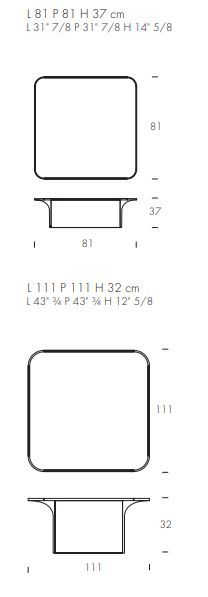 Кофейный столик Tonin Casa Bloom 8113