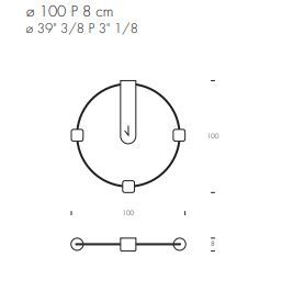 Настенные часы Tonin Casa Memo 7950