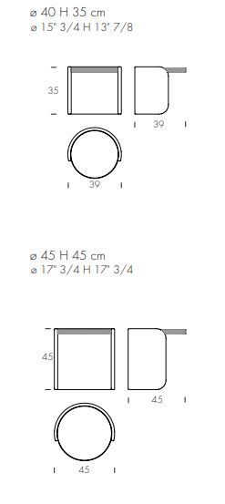 Круглый столик Tonin Casa Roller 8126