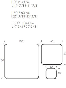 Квадратное зеркало Tonin Casa Glamour 6422