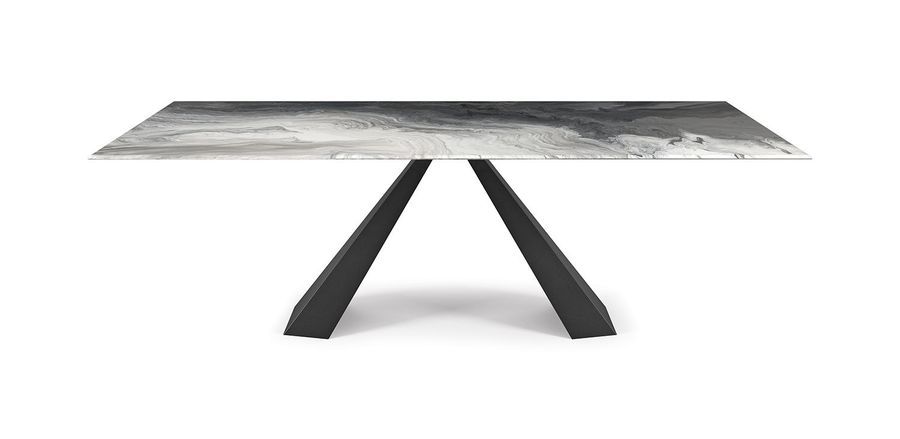Стеклянный стол Cattelan Italia Eliot Crystalart