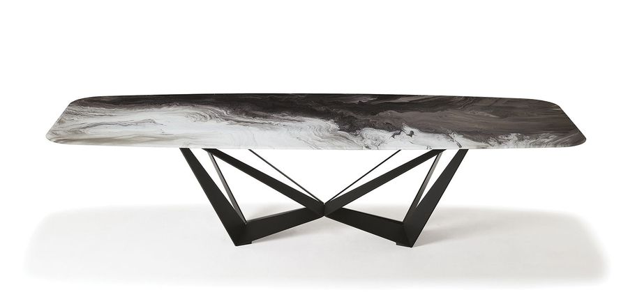 Стеклянный стол Cattelan Italia Skorpio Crystalart