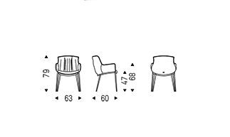 Дизайнерский стул Cattelan Italia Rhonda