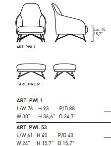Дизайнерское кресло My Home Wilma