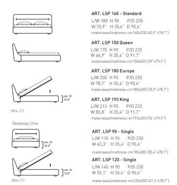 Дизайнерская кровать My Home Sleepway, Sleepway One