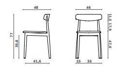 Удобный стул Miniforms Claretta