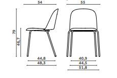 Стильный стул Miniforms Mariolina