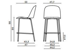 Барный стул Miniforms Mariolina Stool