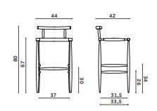 Барный стул Miniforms Pelleossa Stool