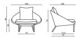 Дизайнерское кресло Miniforms Lem