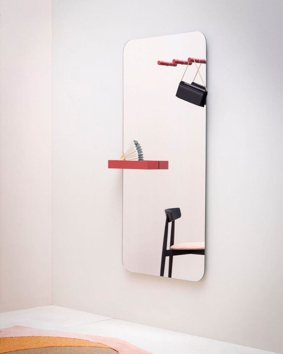 Дизайнерское зеркало с вешалкой Miniforms Benvenuto