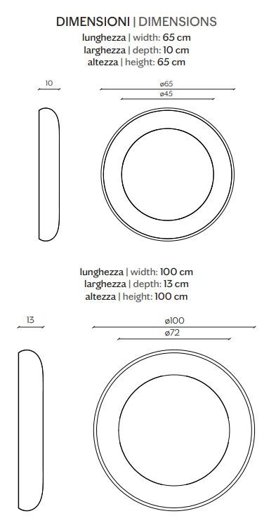 Круглое зеркало Miniforms Coque