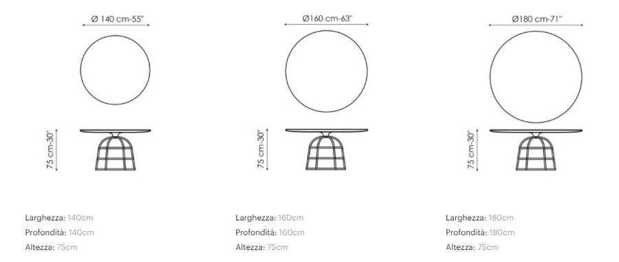 Дизайнерский стол Bonaldo Mass Table