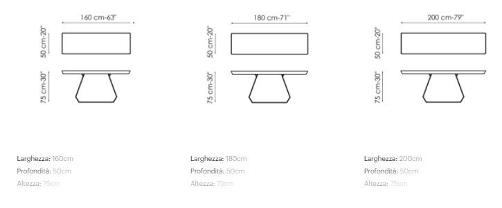 Отдельно стоящая консоль Bonaldo Amond console