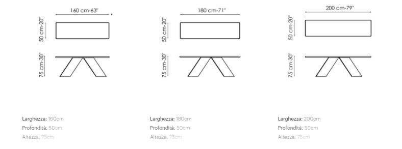 Отдельно стоящая консоль Bonaldo AX console