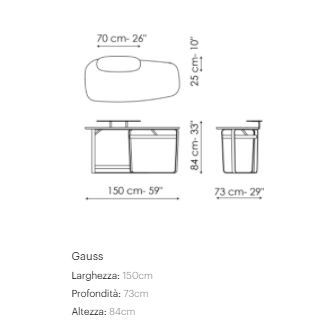 Письменный стол Bonaldo Gauss