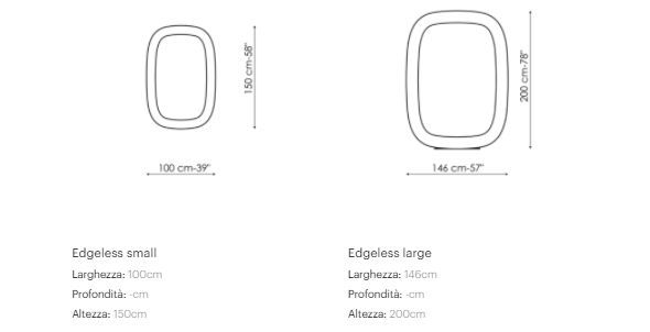 Дизайнерское зеркало Bonaldo Edgeless