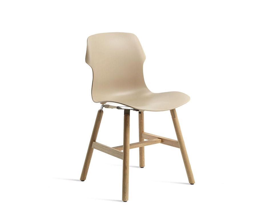 Удобный стул Horm Stereo Wood Polipropilene