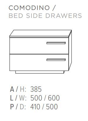 Прикроватная тумбочка Guzzini & Fontana Bix Collection Bed Side Drawers