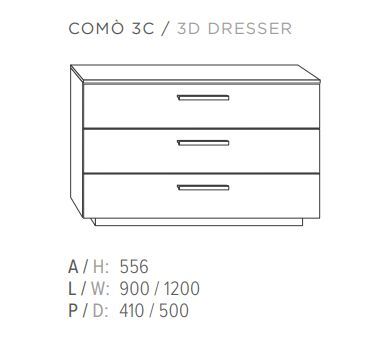 Широкий комод Guzzini & Fontana Bix Collection 3D Dresser