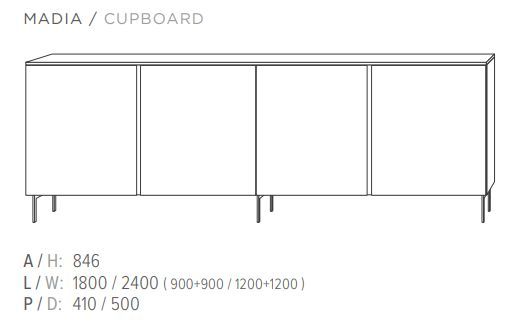 Элегантный буфет Guzzini & Fontana Groove Cupboard