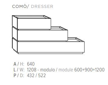 Модульный комод Guzzini & Fontana Koko Collection Dresser