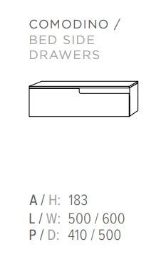 Тумба Guzzini & Fontana Stage Collection 1D Suspended Drawer