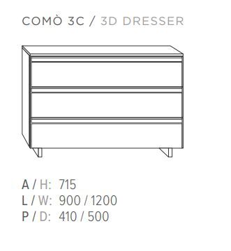 Стильный комод Guzzini & Fontana Gap Collection 3D Dresser