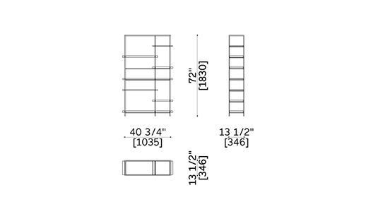 Книжный шкаф LEMA Plain