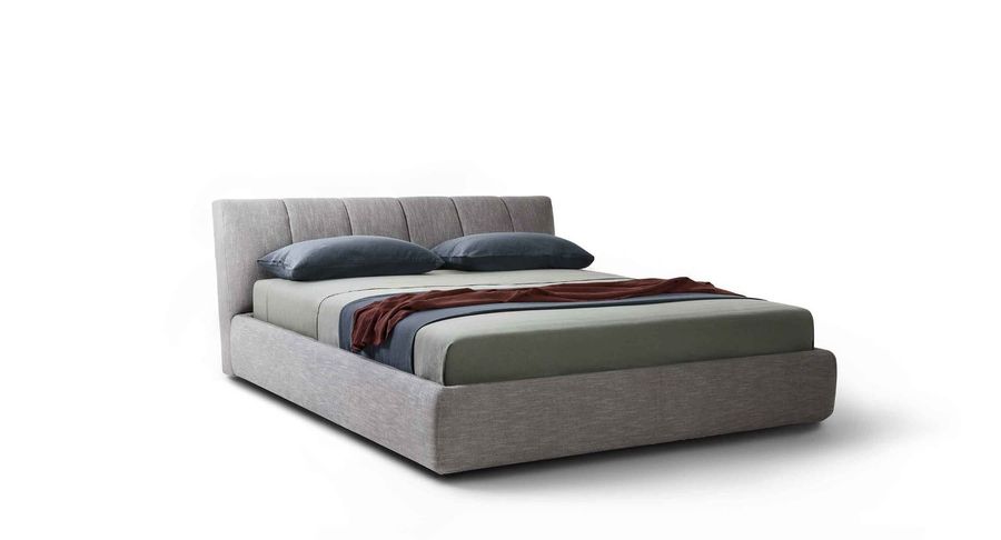 Кровать с мягким изголовьем LEMA Warp