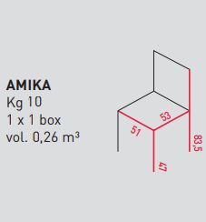 Стильный стул Airnova Amika