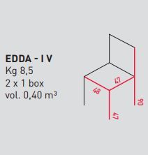 Дизайнерский стул Airnova Edda - I V