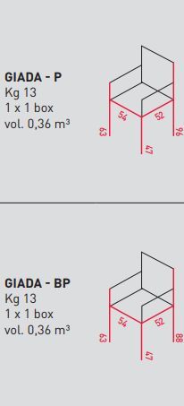 Стул с подлокотниками Airnova Giada - P / Giada - BP