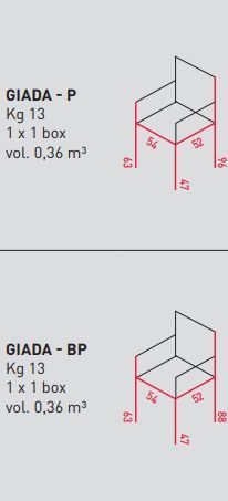 Стул с подлокотниками Airnova Giada - P / Giada - BP
