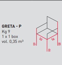 Стул с подлокотниками Airnova Greta - P