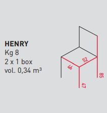 Стул с кожаной обивкой Airnova Henry