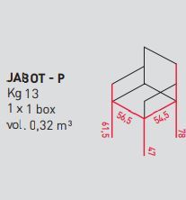 Стул с подлокотниками Airnova Jabot - P