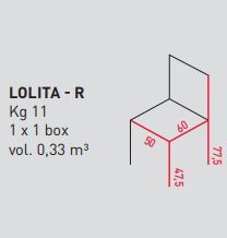 Стул на колесиках Airnova Lolita - R