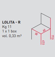 Стул на колесиках Airnova Lolita - R