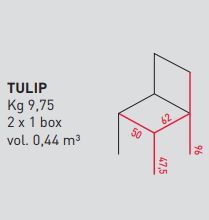 Модный стул Airnova Tulip