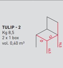 Дизайнерский стул Airnova Tulip - 2