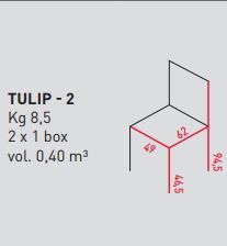 Дизайнерский стул Airnova Tulip - 2