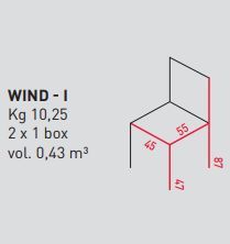 Элегантный стул Airnova Wind - I